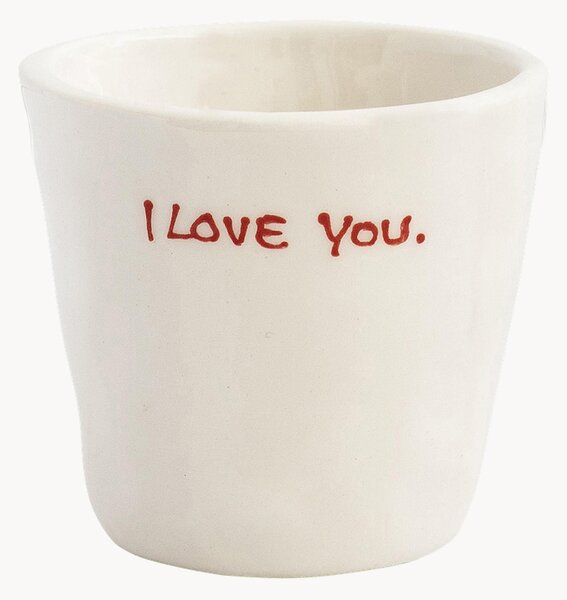 Ručně malovaný šálek na espresso I Love You