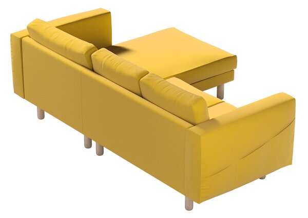 Potah na pohovku IKEA Norsborg 3-místná se šezlongem barva žlutá látka sametová