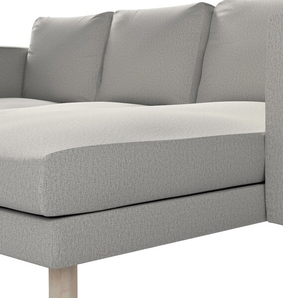 Potah na pohovku IKEA Norsborg 3-místná se šezlongem barva šedá látka pletený vzor
