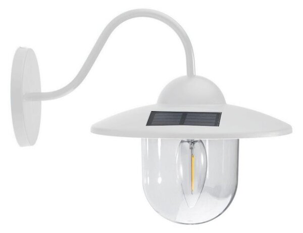 LED Solární nástěnné svítidlo LED/0,5W/1,2V IP44 bílá