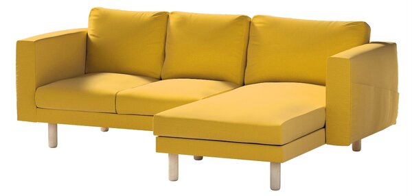 Potah na pohovku IKEA Norsborg 3-místná se šezlongem barva žlutá látka sametová