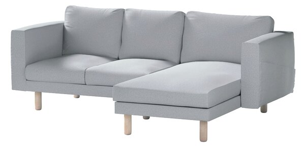 Potah na pohovku IKEA Norsborg 3-místná se šezlongem barva šedá látka pletený vzor