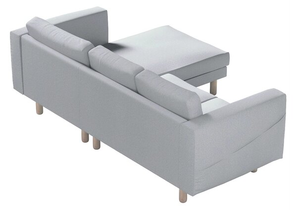 Potah na pohovku IKEA Norsborg 3-místná se šezlongem barva šedá látka pletený vzor