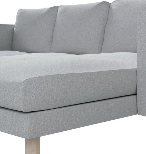 Potah na pohovku IKEA Norsborg 3-místná se šezlongem barva šedá látka pletený vzor