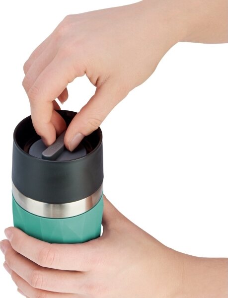 Tefal - Termohrnek 300 ml COMPACT MUG nerez/zelená