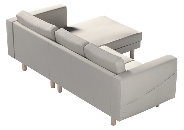 Potah na pohovku IKEA Norsborg 3-místná se šezlongem barva šedá látka pletený vzor