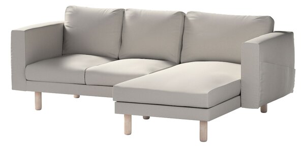 Potah na pohovku IKEA Norsborg 3-místná se šezlongem barva šedá látka pletený vzor
