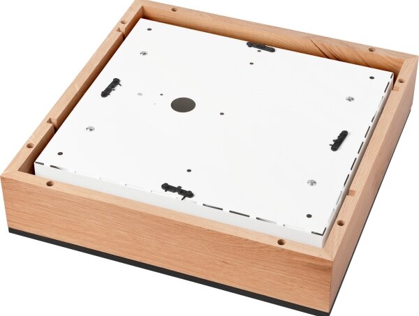 Stropní svítidlo OAK SQUARE 4xE27/15W/230V 39x39 cm dub/černá