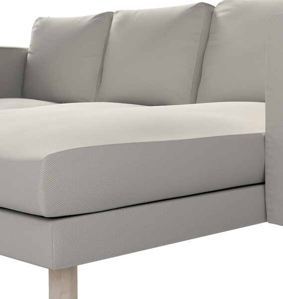 Potah na pohovku IKEA Norsborg 3-místná se šezlongem barva šedá látka pletený vzor