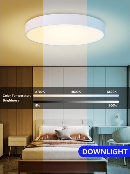 Immax NEO 07206L-LED Stmívatelné stropní svítidlo RONDATE 53W/230V bílá Tuya+DO