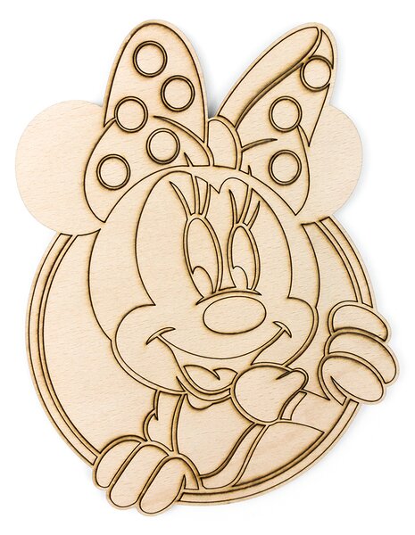 Živá Zeď Dřevěné vybarvovací postavičky Mickey a Minnie