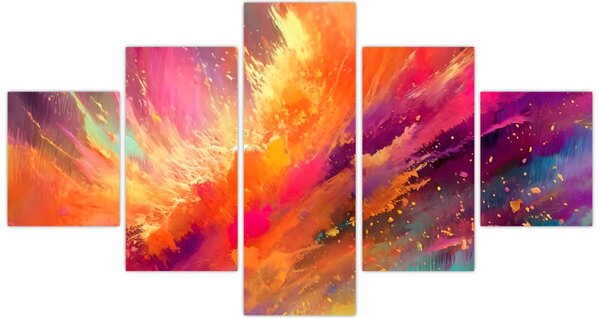 Obraz - Dynamická abstrakce (125x70 cm)