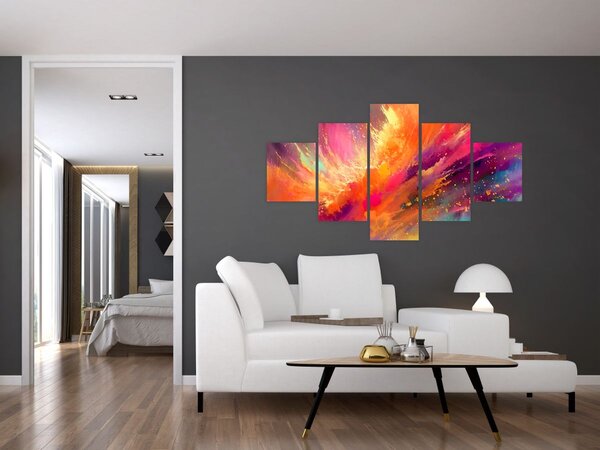Obraz - Dynamická abstrakce (125x70 cm)