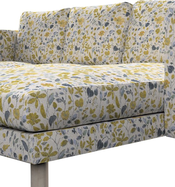 Potah na pohovku IKEA Norsborg 3-místná se šezlongem barva žlutá látka pletený vzor, vzorované