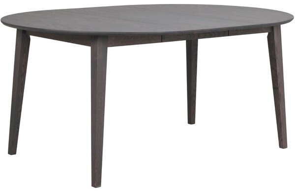 Tmavě hnědý dubový rozkládací jídelní stůl ROWICO FILIPPA 120/165 x 120 cm