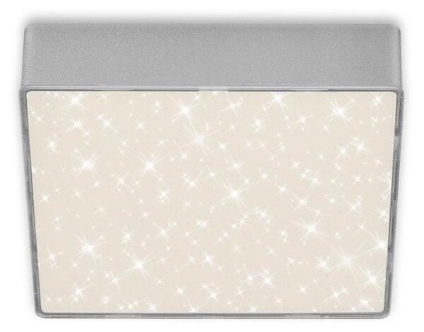 Briloner 7076-414 -LED Stropní svítidlo STAR SKY LED/11W/230V 15x15 cm stříbrná