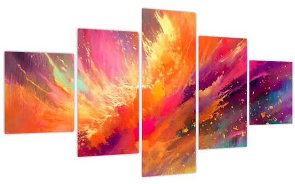 Obraz - Dynamická abstrakce (125x70 cm)