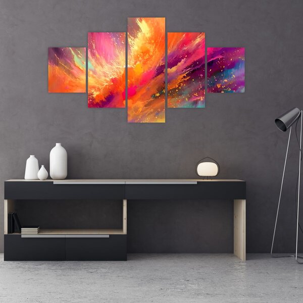 Obraz - Dynamická abstrakce (125x70 cm)