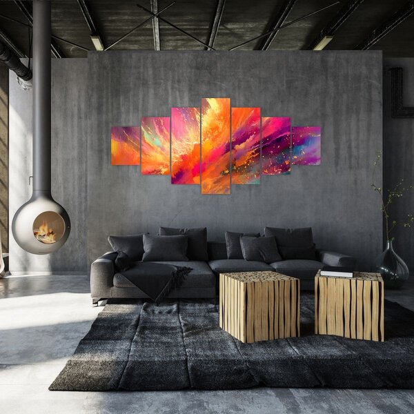 Obraz - Dynamická abstrakce (210x100 cm)
