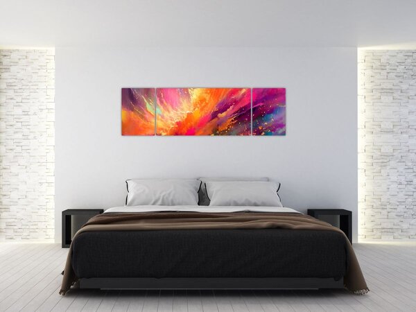 Obraz - Dynamická abstrakce (170x50 cm)