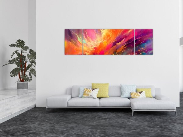 Obraz - Dynamická abstrakce (170x50 cm)
