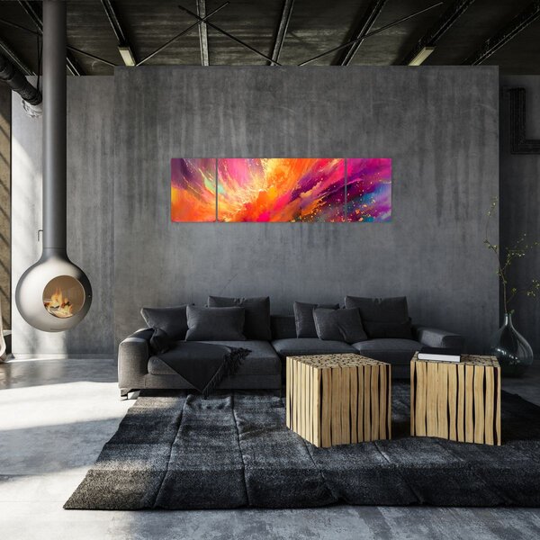 Obraz - Dynamická abstrakce (170x50 cm)