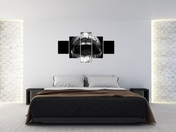 Obraz - Lesklé rty (125x70 cm)
