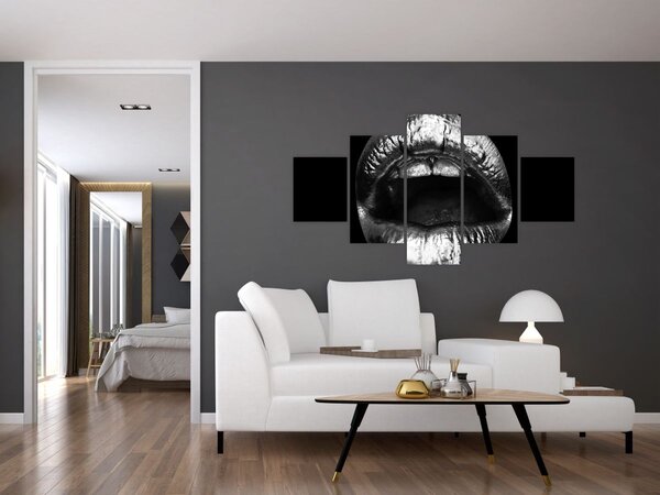 Obraz - Lesklé rty (125x70 cm)