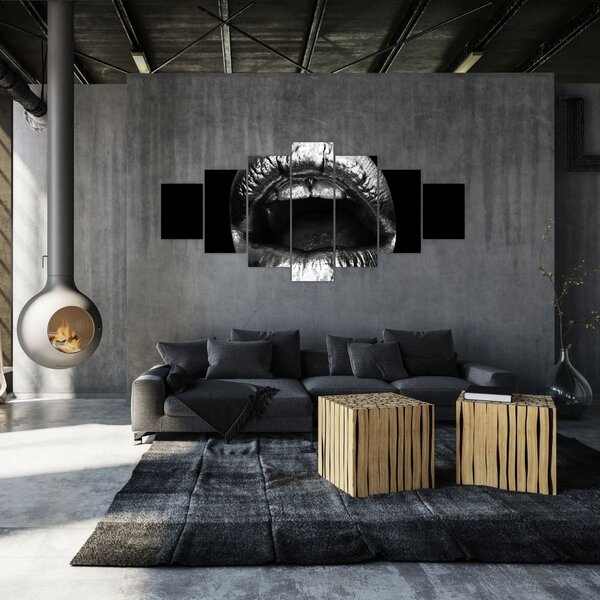 Obraz - Lesklé rty (210x100 cm)
