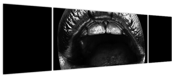 Obraz - Lesklé rty (170x50 cm)