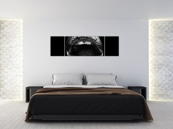 Obraz - Lesklé rty (170x50 cm)