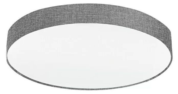 Kulaté stropní svítidlo Eglo Pasteri / Ø 76 cm / 125 W / E27 / ocel / sklo / šedá