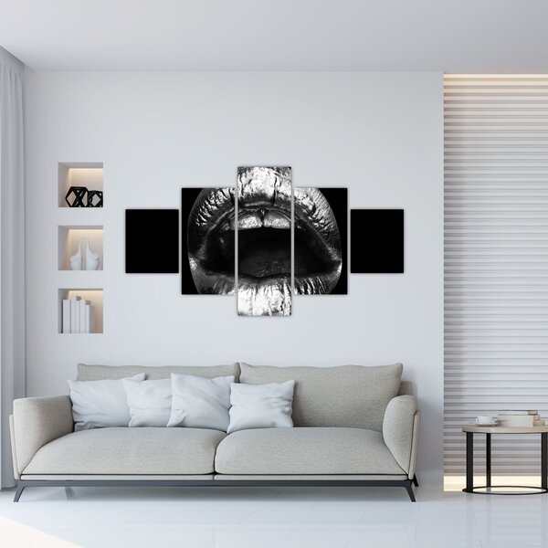 Obraz - Lesklé rty (125x70 cm)