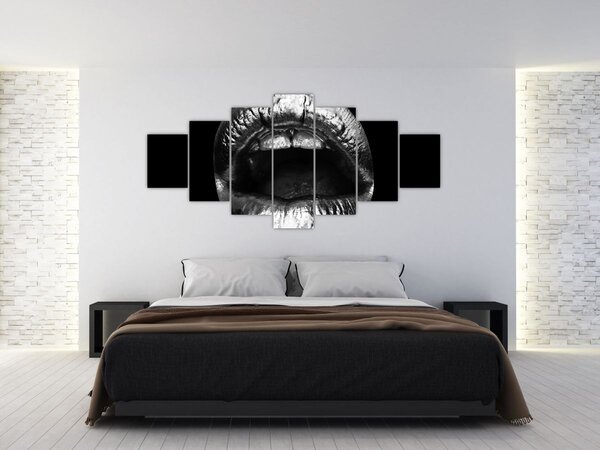 Obraz - Lesklé rty (210x100 cm)