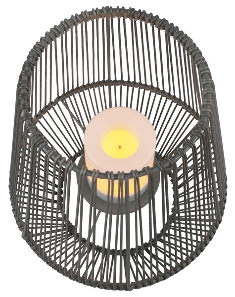 Venkovní stolní lampa MINEROS šedá