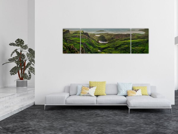 Obraz - Quiraing, Skotsko (170x50 cm)