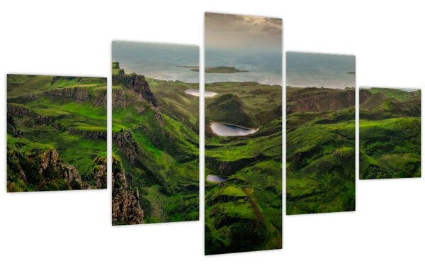 Obraz - Quiraing, Skotsko (125x70 cm)