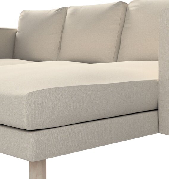 Potah na pohovku IKEA Norsborg 3-místná se šezlongem barva šedá látka pletený vzor