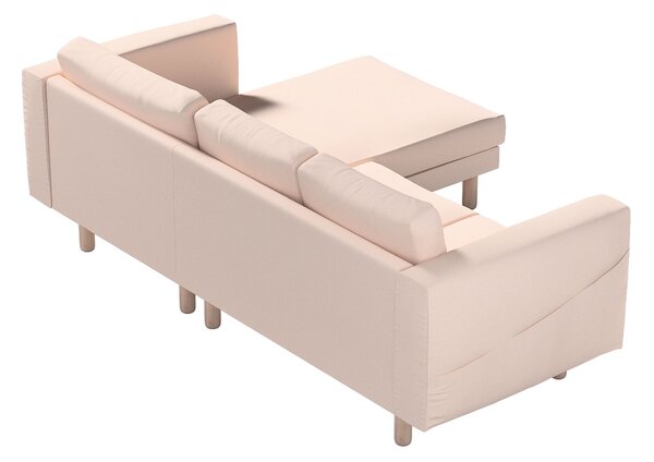 Potah na pohovku IKEA Norsborg 3-místná se šezlongem barva růžová látka pletený vzor