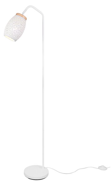 Stojací lampa BIDAR bílá/přírodní