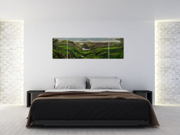 Obraz - Quiraing, Skotsko (170x50 cm)