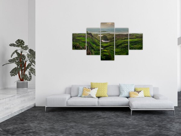 Obraz - Quiraing, Skotsko (125x70 cm)