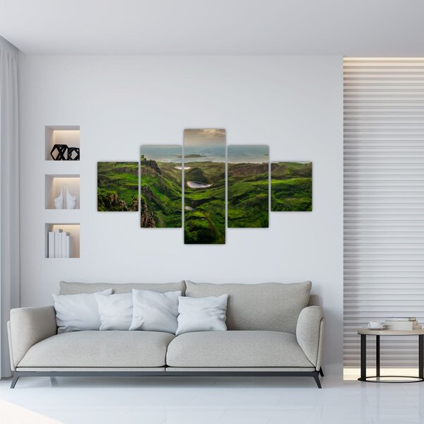 Obraz - Quiraing, Skotsko (125x70 cm)