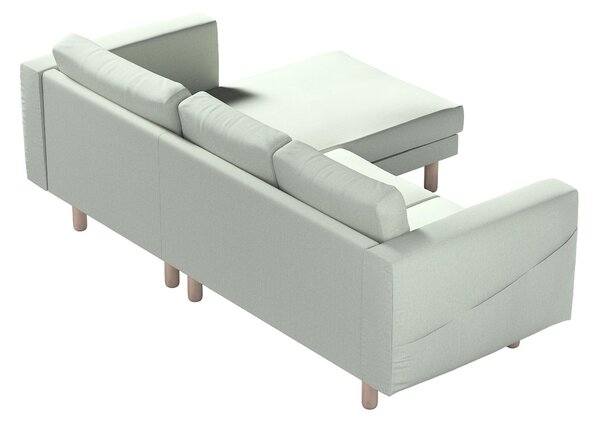 Potah na pohovku IKEA Norsborg 3-místná se šezlongem barva modrá látka pletený vzor
