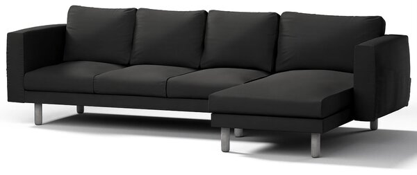 Potah na pohovku IKEA Norsborg 4-místná se šezlongem barva šedá