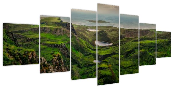 Obraz - Quiraing, Skotsko (210x100 cm)