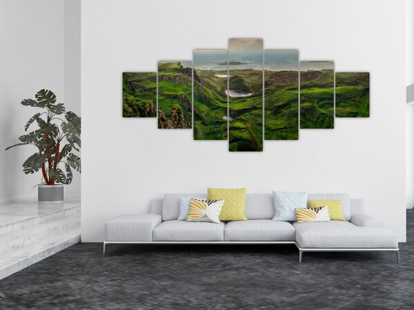 Obraz - Quiraing, Skotsko (210x100 cm)