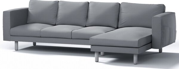 Potah na pohovku IKEA Norsborg 4-místná se šezlongem barva šedá