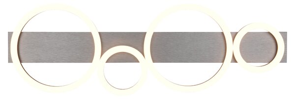 Stropní LED svítidlo LUMOS hliníková černá/bílá