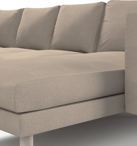 Potah na pohovku IKEA Norsborg 4-místná se šezlongem barva béžová látka pletený vzor